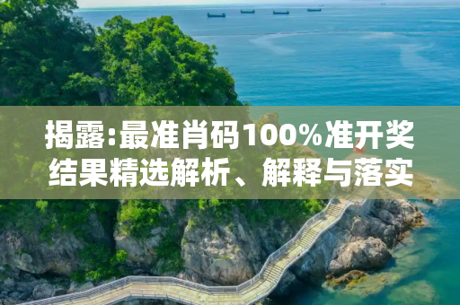 揭露:最准肖码100%准开奖结果精选解析、解释与落实