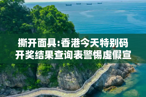 撕开面具:香港今天特别码开奖结果查询表警惕虚假宣传-全面释义、解释与落实