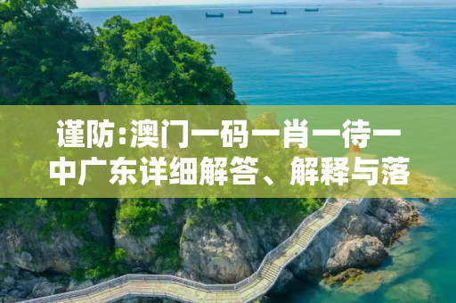 谨防:澳门一码一肖一待一中广东详细解答、解释与落实