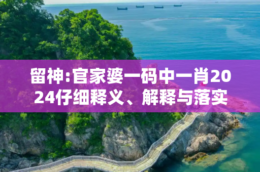 留神:官家婆一码中一肖2024仔细释义、解释与落实