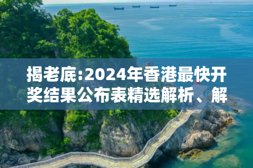 揭老底:2024年香港最快开奖结果公布表精选解析、解释与落实