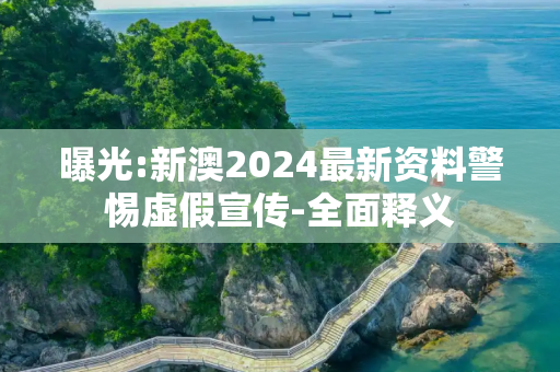 曝光:新澳2024最新资料警惕虚假宣传-全面释义