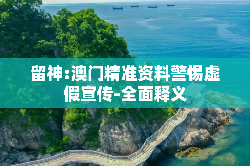 留神:澳门精准资料警惕虚假宣传-全面释义