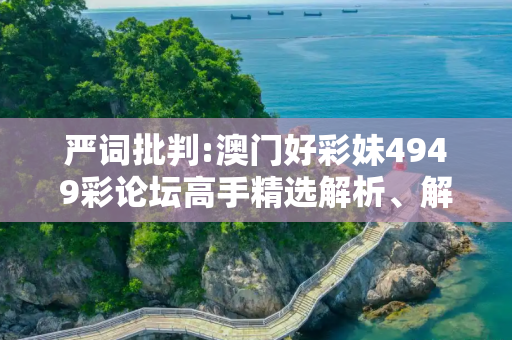 严词批判:澳门好彩妹4949彩论坛高手精选解析、解释与落实