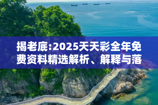 揭老底:2025天天彩全年免费资料精选解析、解释与落实