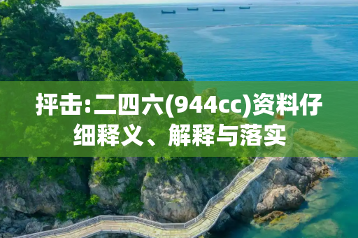 抨击:二四六(944cc)资料仔细释义、解释与落实