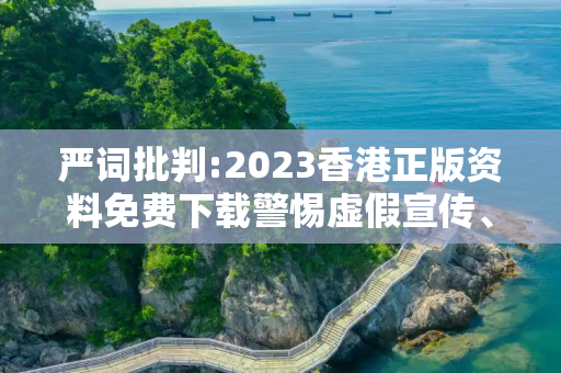严词批判:2023香港正版资料免费下载警惕虚假宣传、全面解答与解释