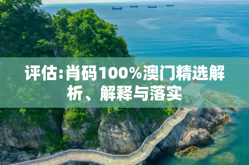 评估:肖码100%澳门精选解析、解释与落实