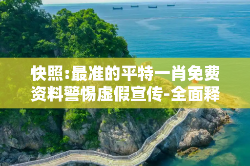 快照:最准的平特一肖免费资料警惕虚假宣传-全面释义、解释与落实