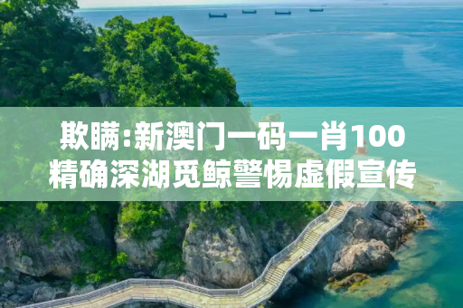 欺瞒:新澳门一码一肖100精确深湖觅鲸警惕虚假宣传-全面释义