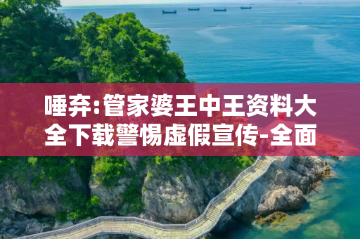唾弃:管家婆王中王资料大全下载警惕虚假宣传-全面释义