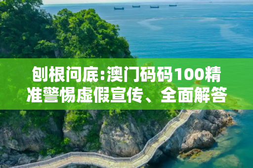 刨根问底:澳门码码100精准警惕虚假宣传、全面解答