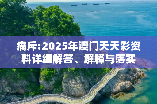 痛斥:2025年澳门天天彩资料详细解答、解释与落实