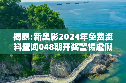 揭露:新奥彩2024年免费资料查询048期开奖警惕虚假宣传、全面解答与解释